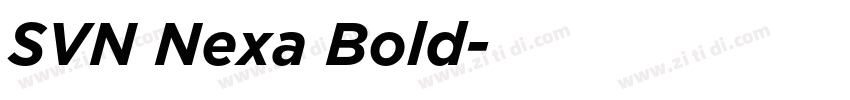 SVN Nexa Bold字体转换